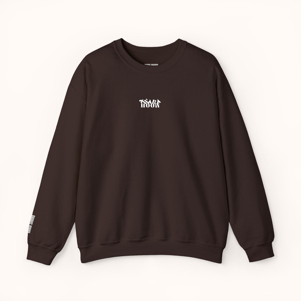 THE AWARA HOON EMBROIDED SWEATSHIRT BROWN