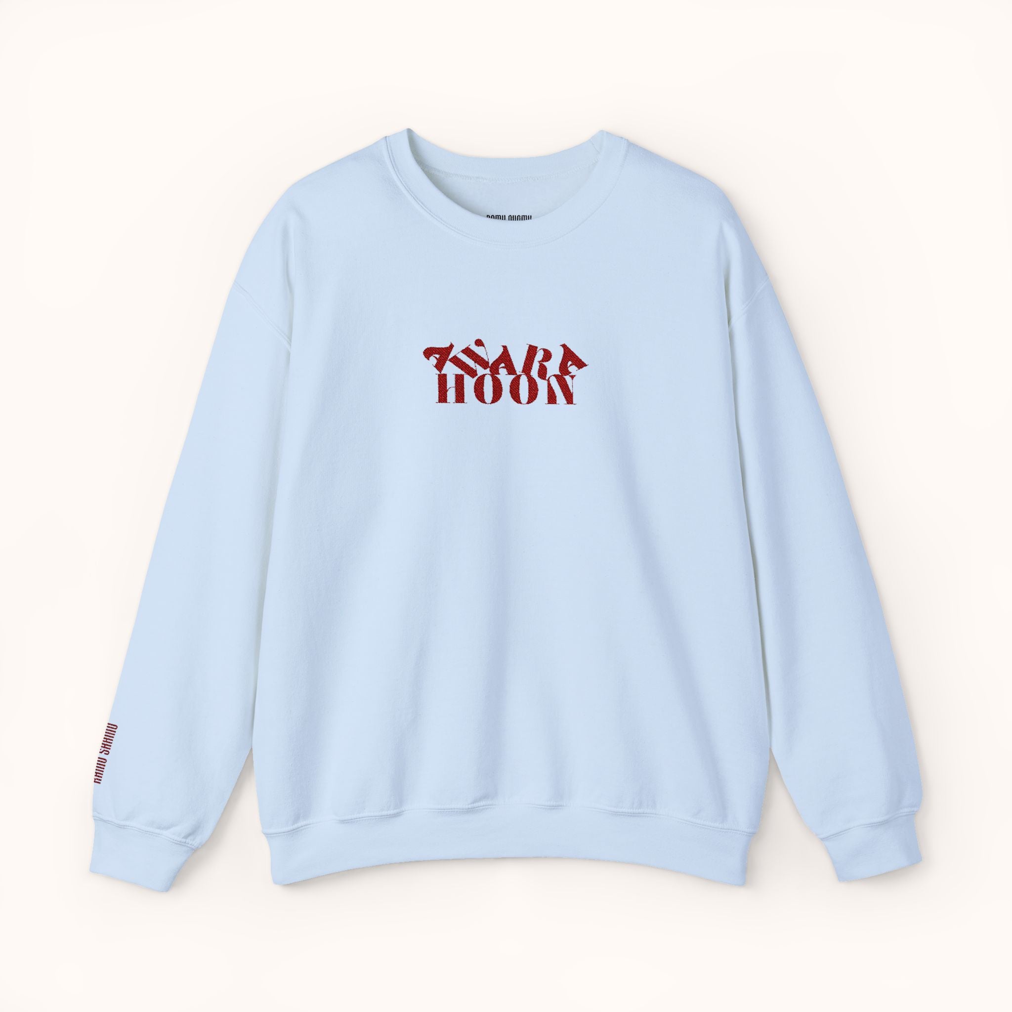 THE AWARA HOON EMBROIDED SWEATSHIRT BLUE