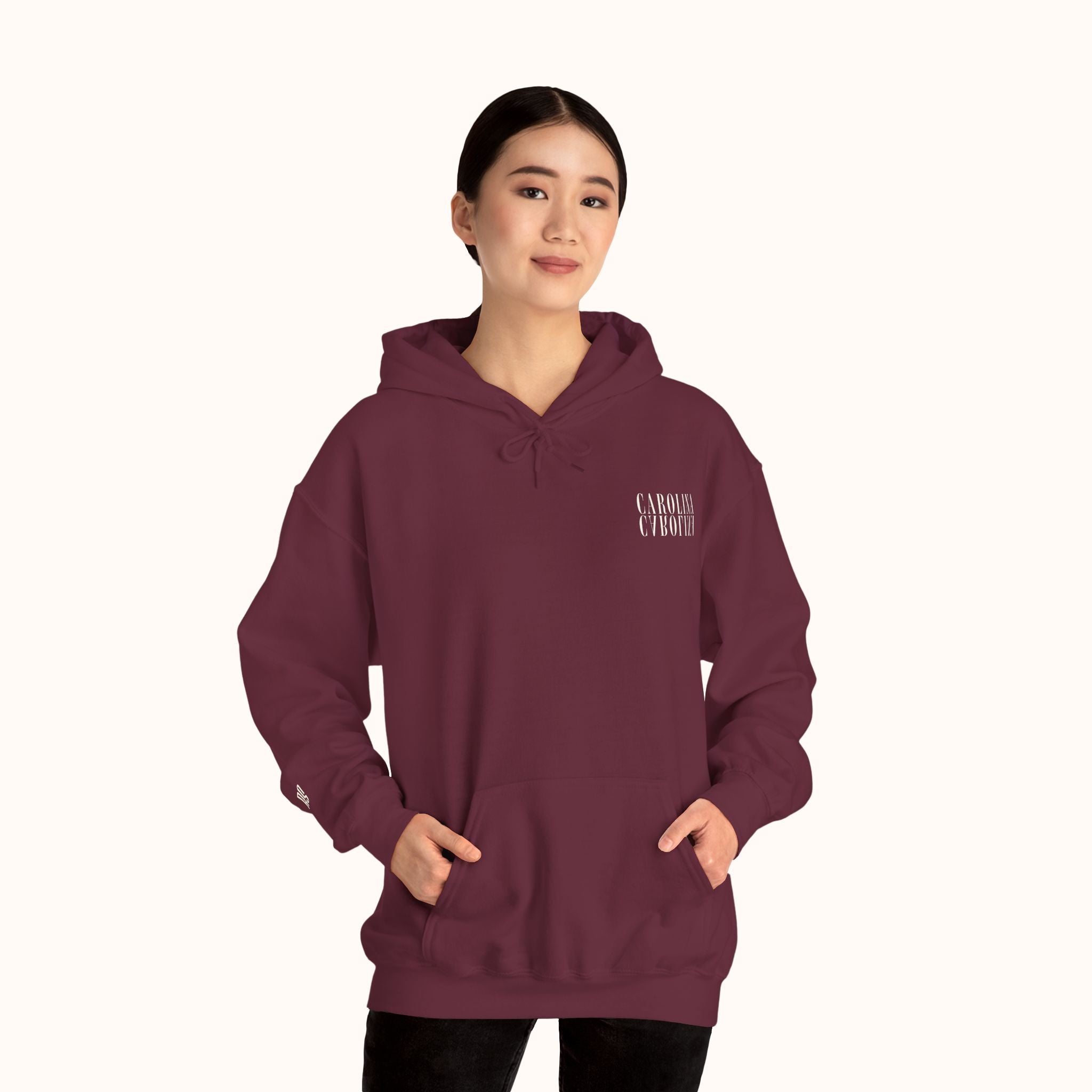THE CAROLINA HOODIE DEEP RED