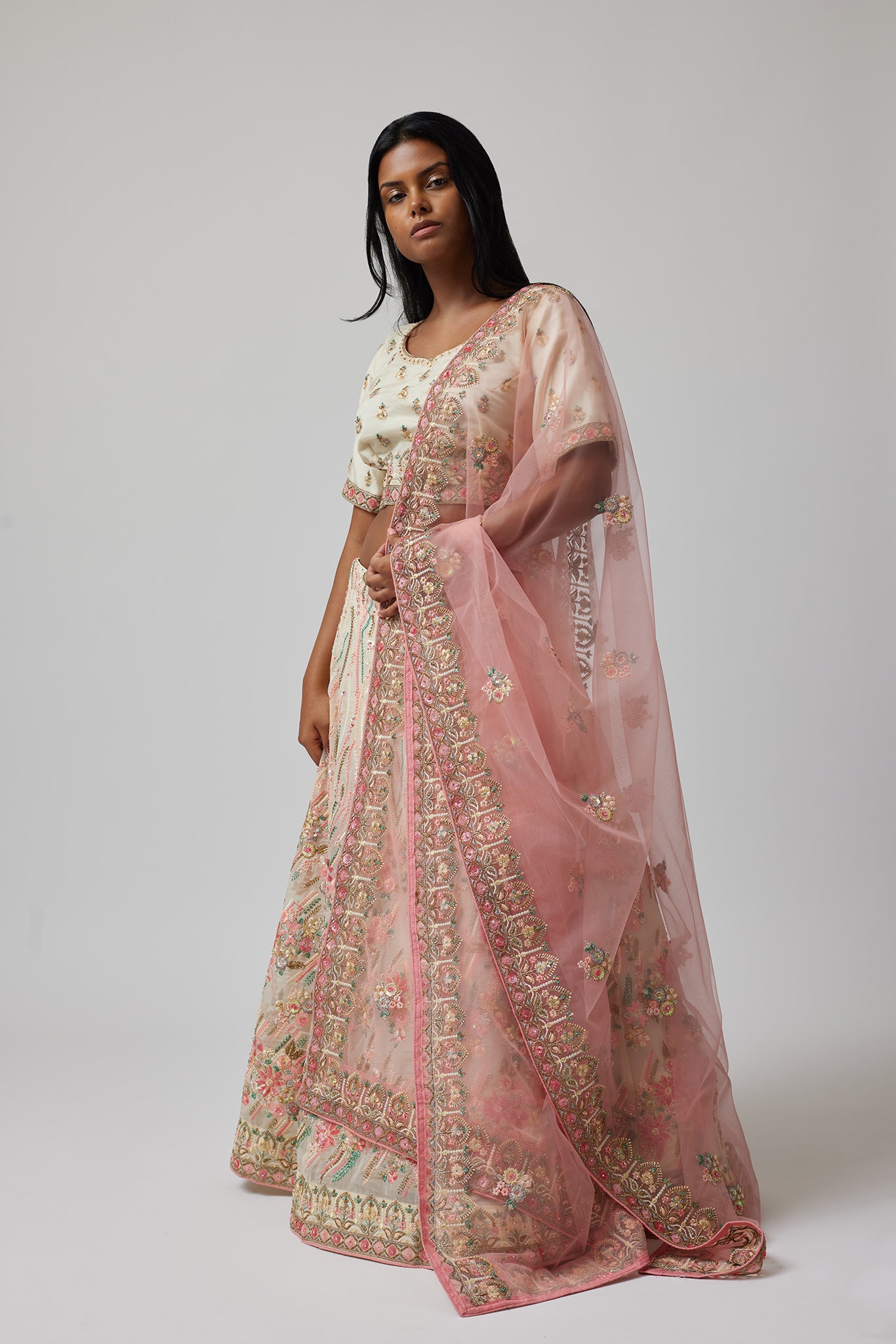 The Juhi Dupatta from the side