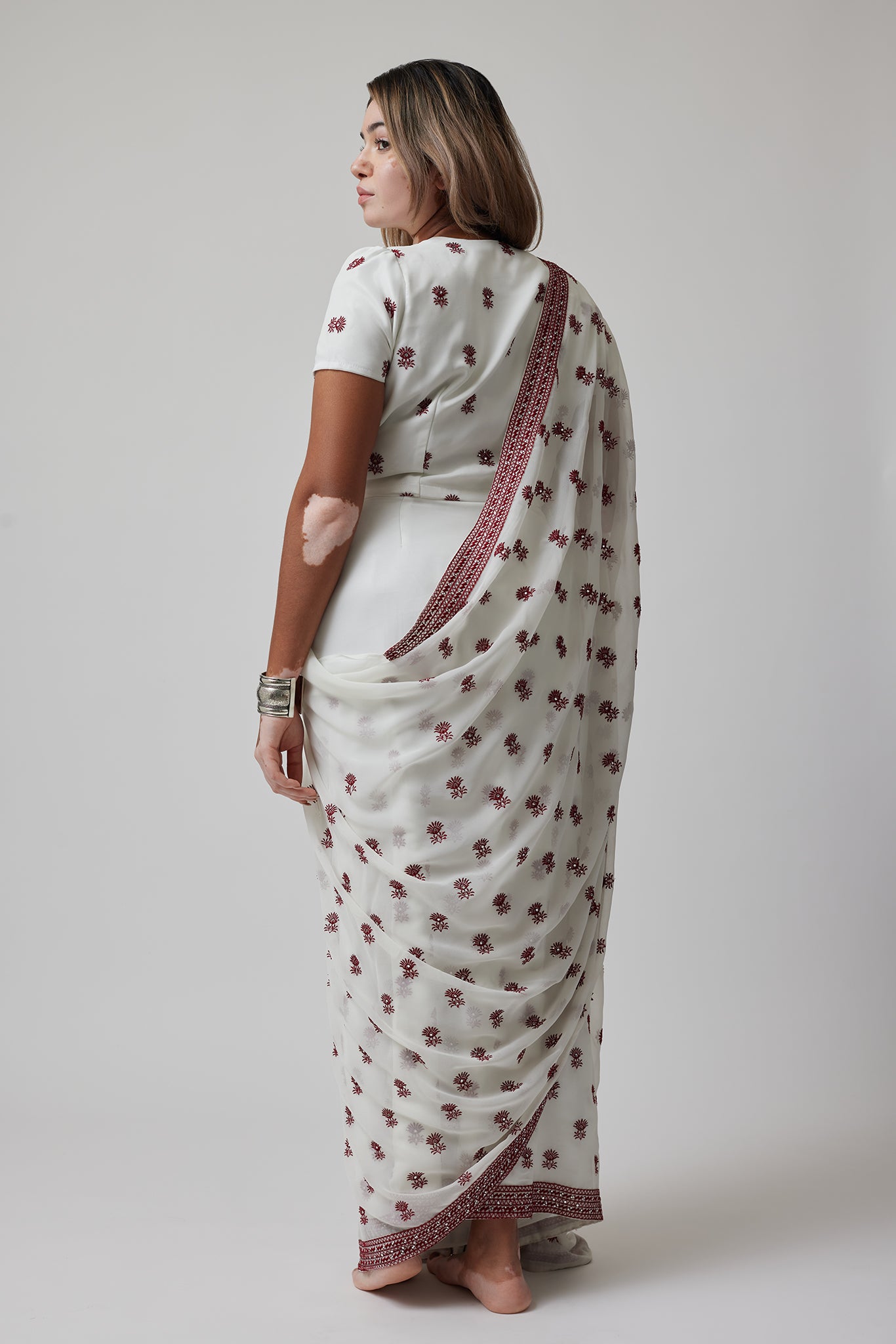 The Leela Saree from the back